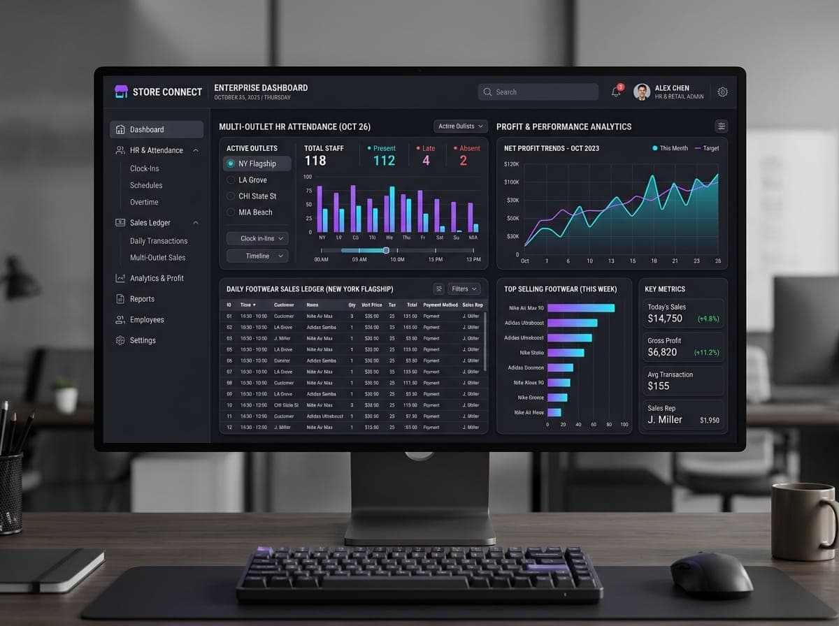 Genex Footwear HR & Sales Ledger